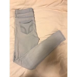 Hollister Light Wash High Rise Super Skinny Jeans